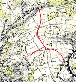 alternative Trasse der L234 mit Nordanbindung Leinenborn